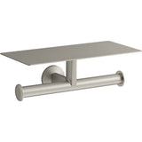 Kohler - Components Covered double toilet paper holder - Vibrant Brushed Nickel