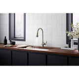 Artifacts Touchless pull-down kitchen sink faucet with KOHLER KonnectE and three-function sprayhead