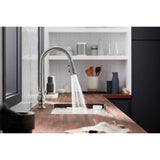 Artifacts Touchless pull-down kitchen sink faucet with KOHLER KonnectE and three-function sprayhead