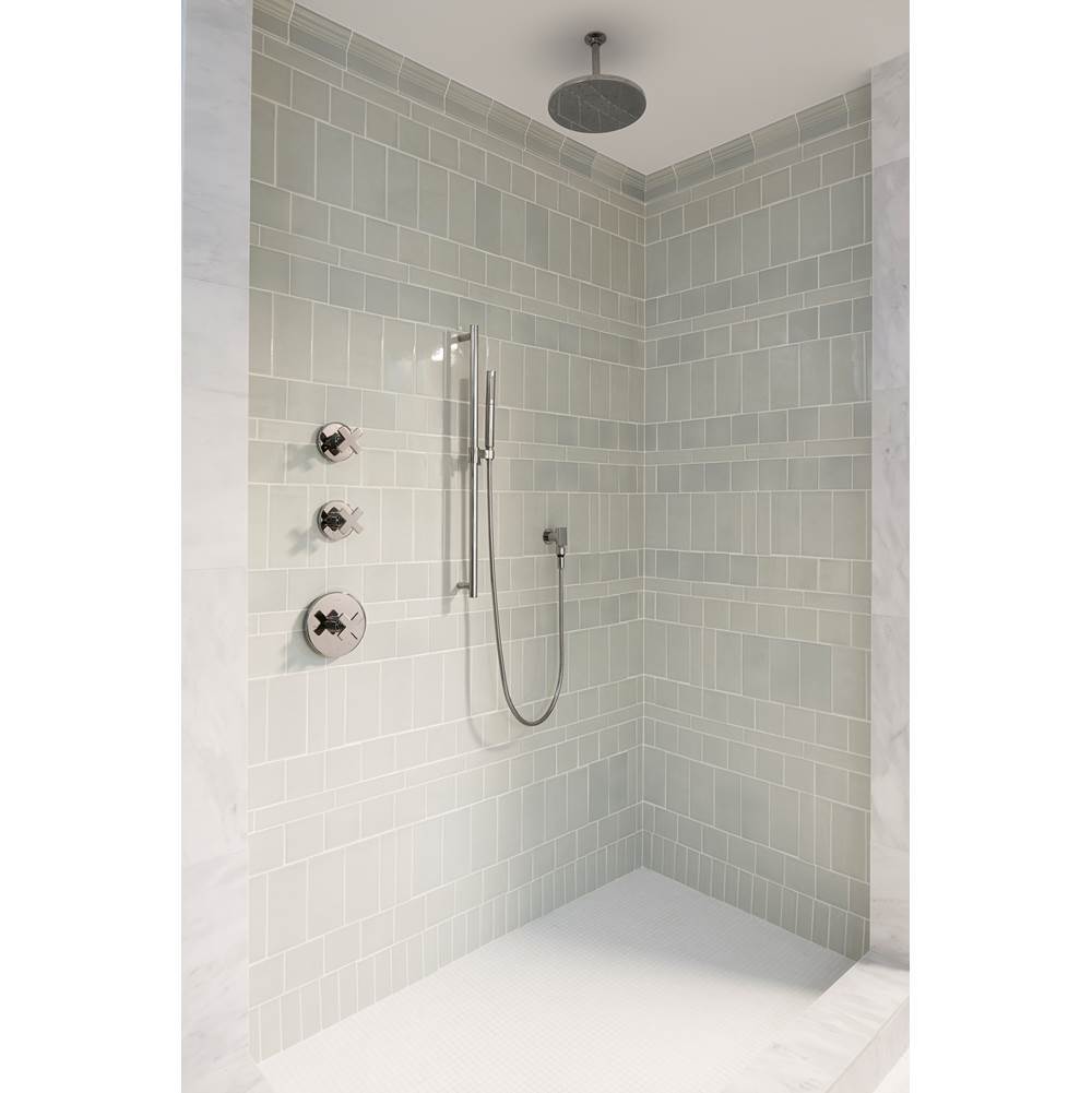 Composed MasterShower volume control valve trim with cross handle