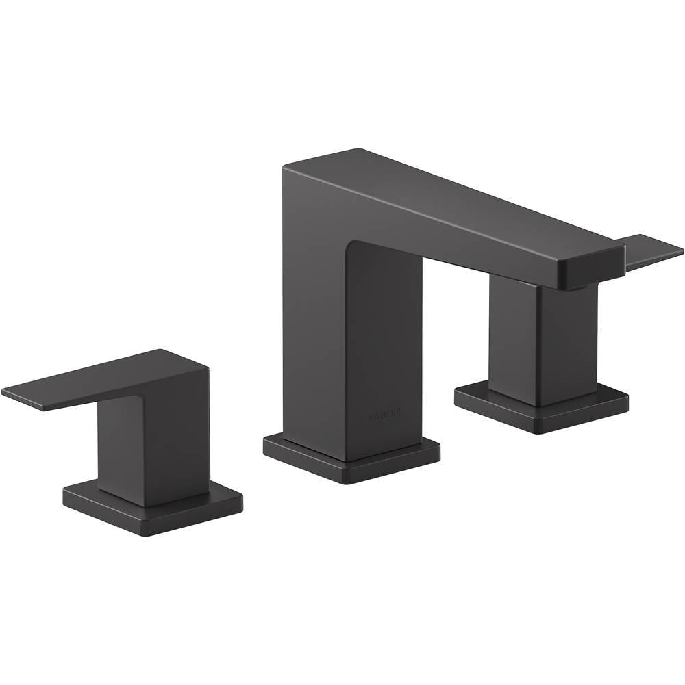 Kohler - Honesty Widespread bathroom sink faucet, 0.5 gpm - Matte Black