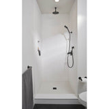 6'' ceiling-mount single-function rainhead arm and flange