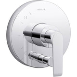 Kohler - Avid Rite-Temp valve trim with push-button diverter - Polished Chrome