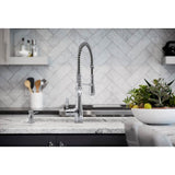 Bellera Semi-professional kitchen sink faucet with three-function sprayhead