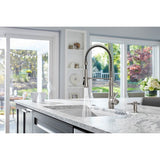 Bellera Semi-professional kitchen sink faucet with three-function sprayhead