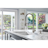 Bellera Semi-professional kitchen sink faucet with three-function sprayhead
