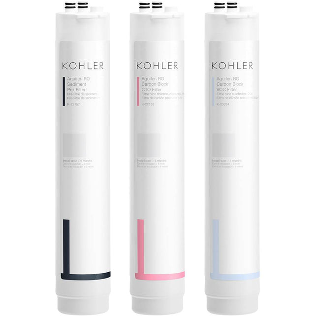 Kohler - Aquifer Reverse osmosis (RO) replacement filter 3-pack