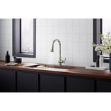 Artifacts Touchless pull-down kitchen sink faucet with KOHLER KonnectE and three-function sprayhead