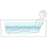 Tea-for-Two 66'' x 36'' drop-in Heated BubbleMassageE air bath