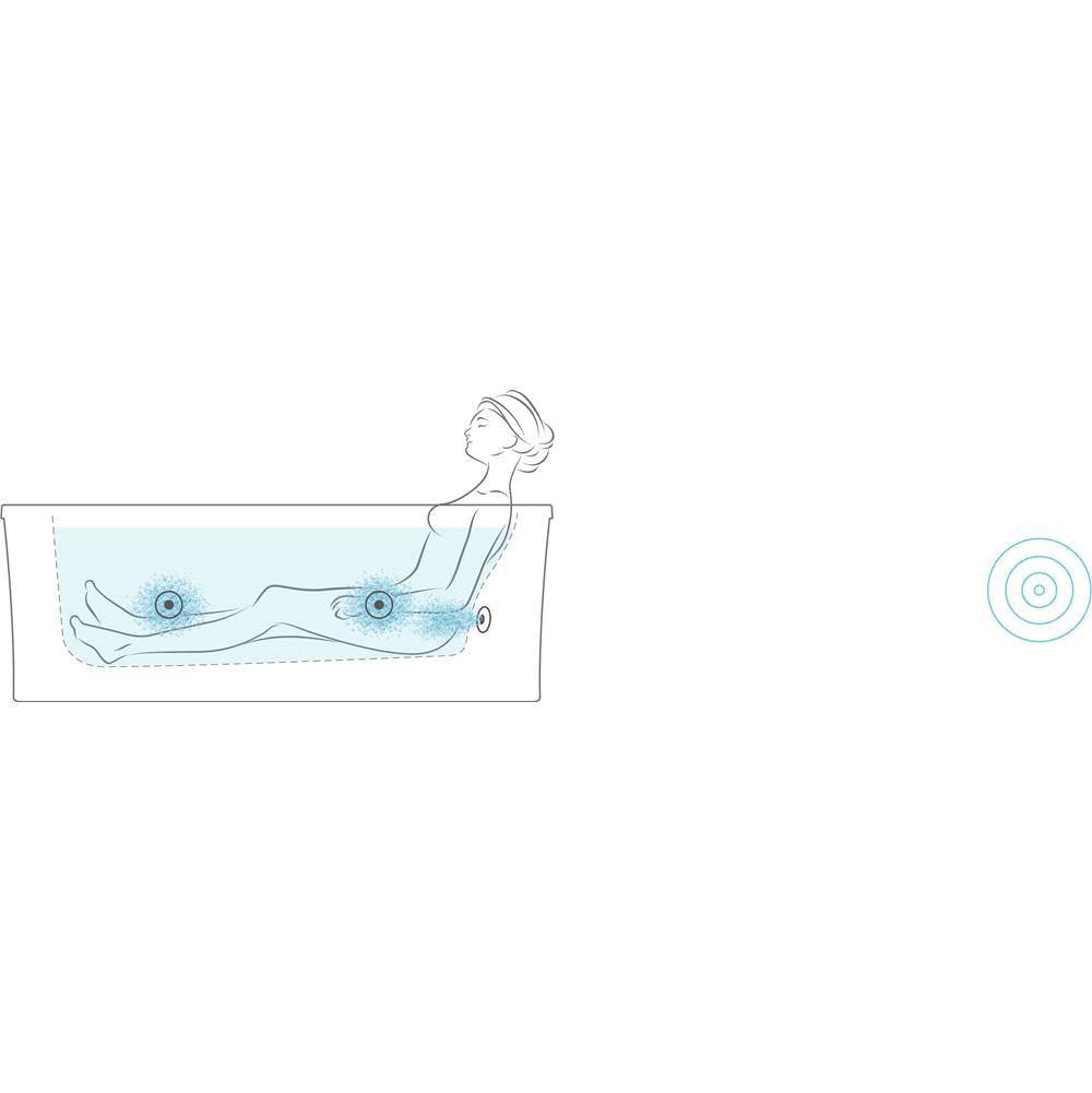 Memoirs 72'' x 42'' drop-in whirlpool bath