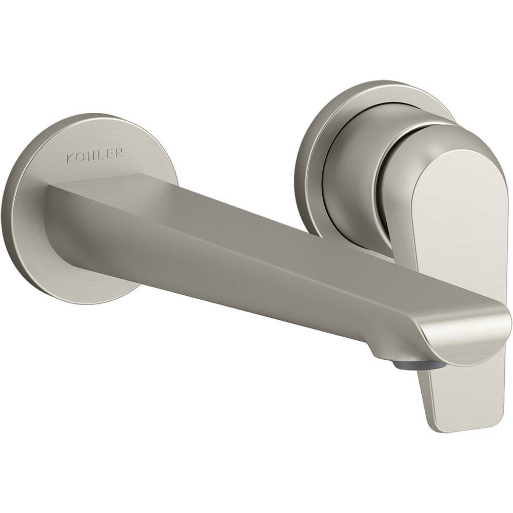 Kohler - Avid Wall-mount bathroom sink faucet, 1.2 gpm - Vibrant Brushed Nickel