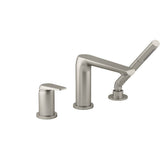 Kohler - Avid Deck-mount bath faucet with handshower - Vibrant Brushed Nickel