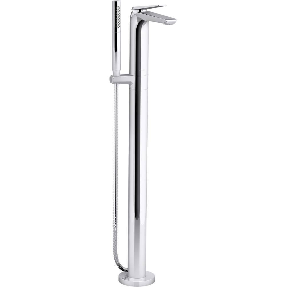 Kohler - Avid Floor-mount bath filler trim - Polished Chrome