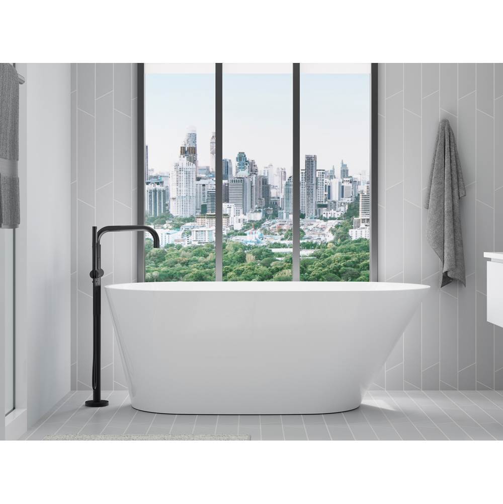 Brazn 66'' x 35'' freestanding bath