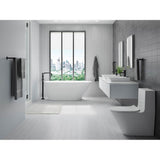 Purist Floor-mount bath filler trim with handshower