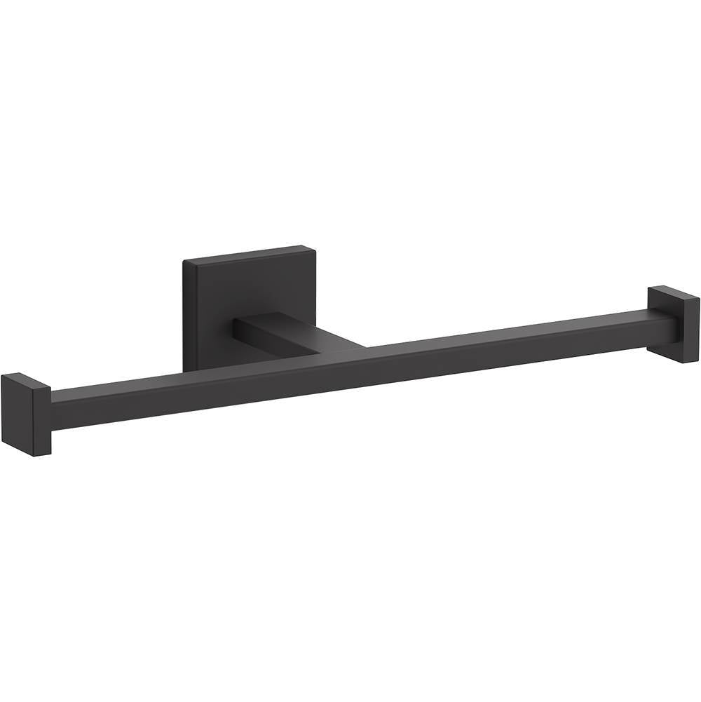 Kohler - Square Double toilet paper holder - Matte Black