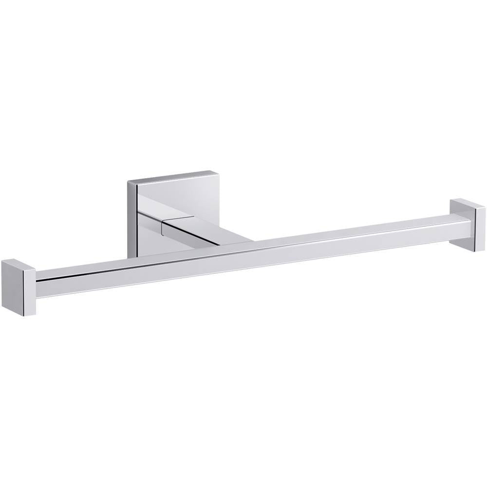 Kohler - Square Double toilet paper holder - Polished Chrome