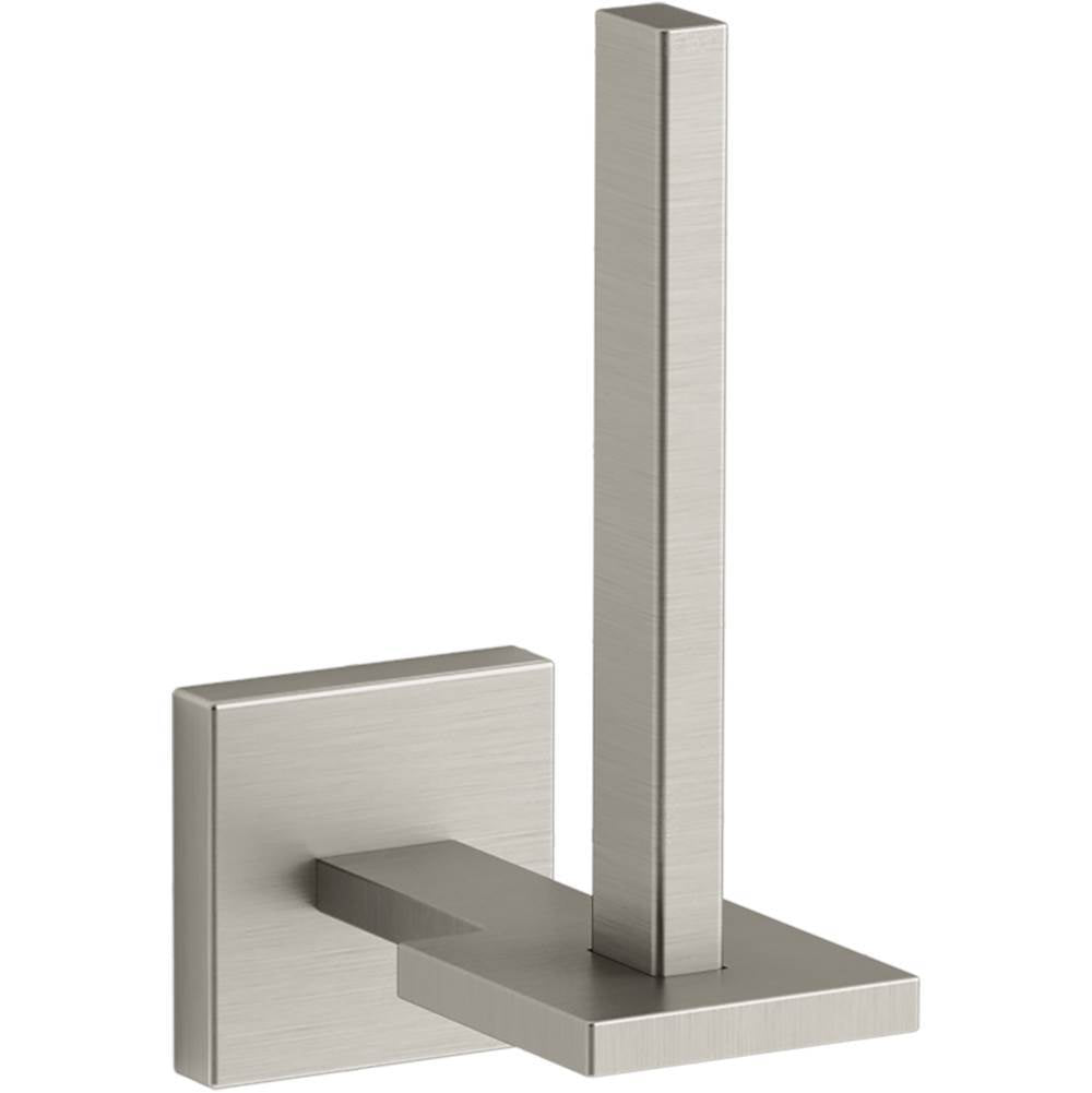 Kohler - Square Vertical toilet paper holder - Vibrant Brushed Nickel
