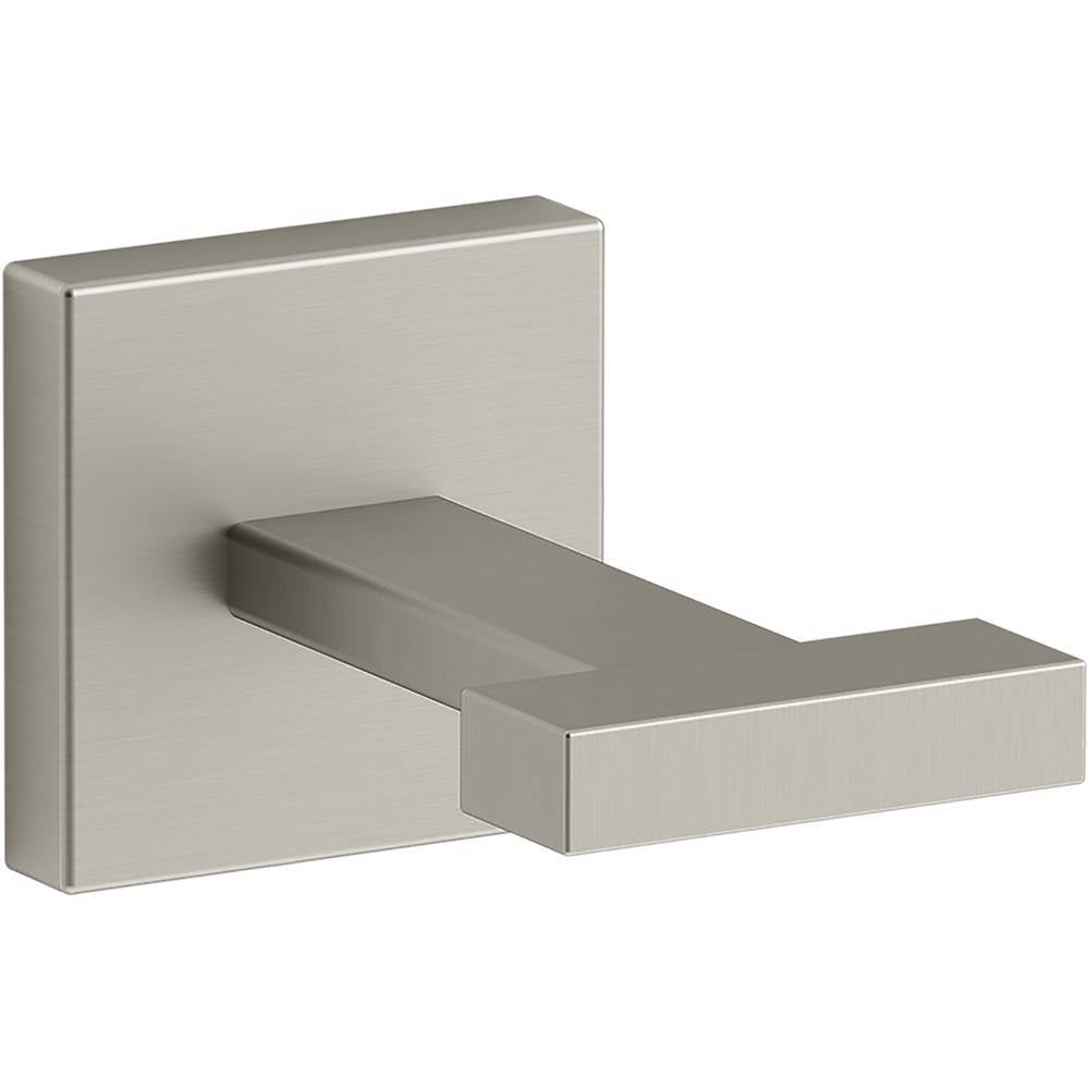 Kohler - Square Robe hook - Vibrant Brushed Nickel