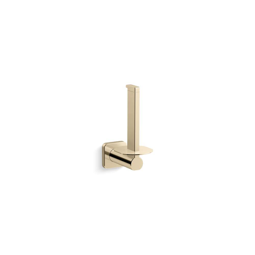 Kohler - Parallel Vertical toilet paper holder - Vibrant French Gold
