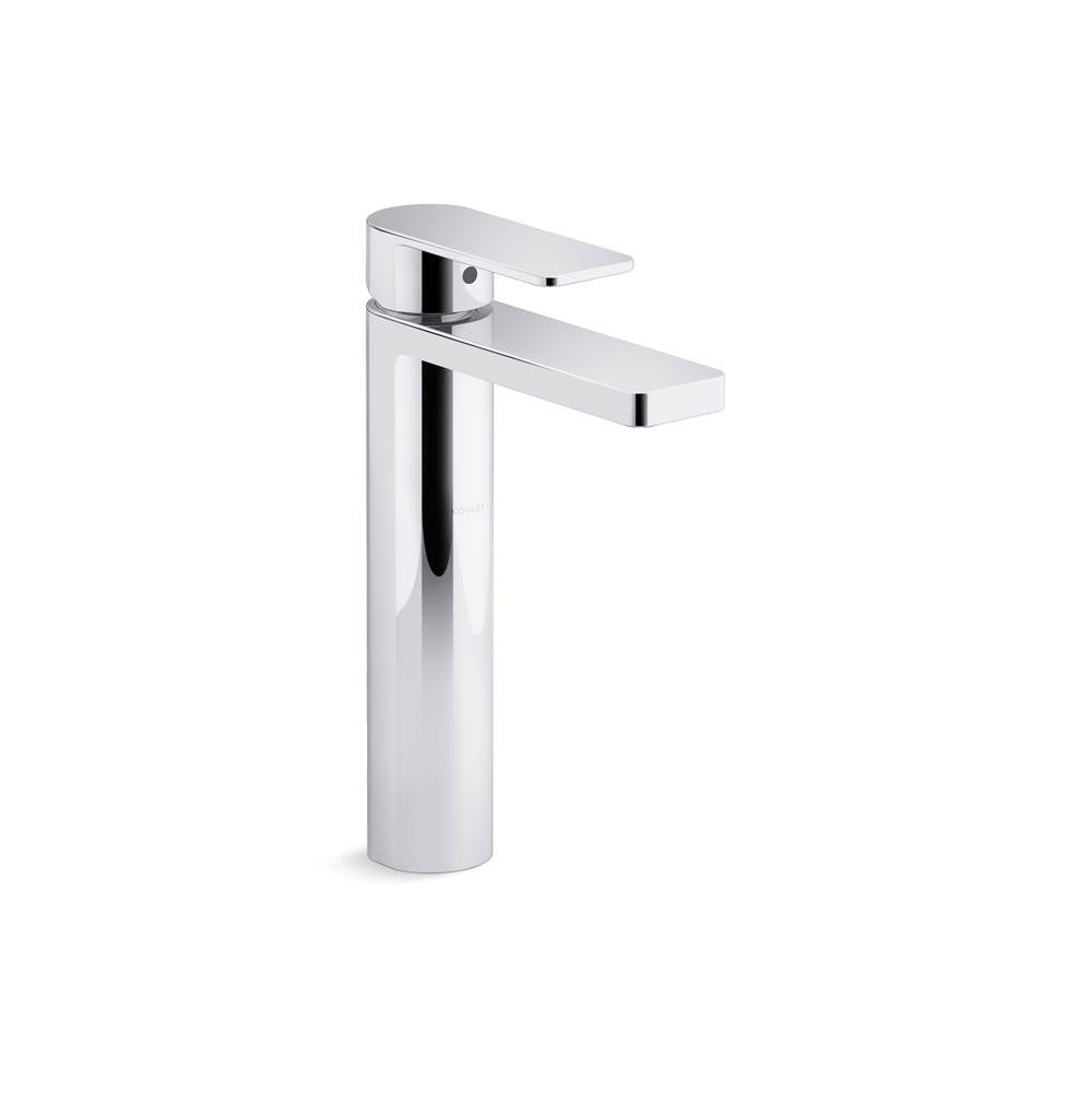 Kohler - Parallel Tall single-handle bathroom sink faucet, 1.2 gpm - Vibrant Polished Nickel