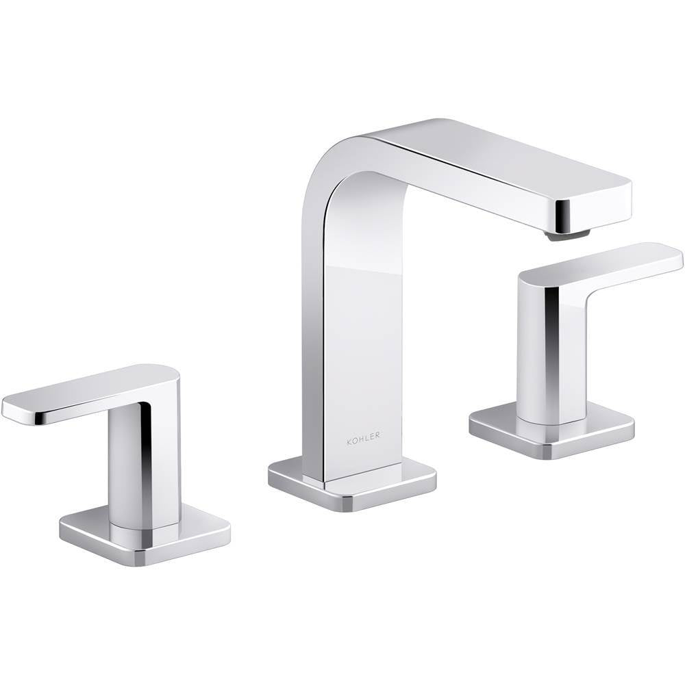 Kohler - Parallel Widespread bathroom sink faucet, 1.2 gpm - Polished Chrome