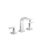 Kohler - Parallel Widespread bathroom sink faucet, 1.0 gpm - Vibrant Titanium