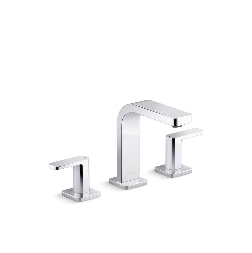 Kohler - Parallel Widespread bathroom sink faucet, 1.2 gpm - Vibrant Titanium