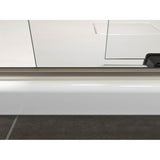 Levity Sliding shower door, 74'' H x 56-5/8 - 59-5/8'' W, with 1/4'' thick Frosted glass