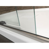 Levity Sliding shower door, 74'' H x 43-5/8 - 47-5/8'' W, with 1/4'' thick Crystal Clear glass