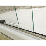 Levity Sliding bath door, 59-3/4'' H x 56-5/8 - 59-5/8'' W, with 1/4'' thick Crystal Clear glass