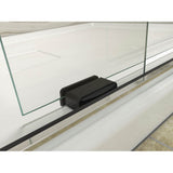 Levity Sliding shower door, 74'' H x 44-5/8 - 47-5/8'' W, with 1/4'' thick Crystal Clear glass