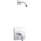 Kohler - Parallel Rite-Temp shower trim kit, without showerhead - Polished Chrome