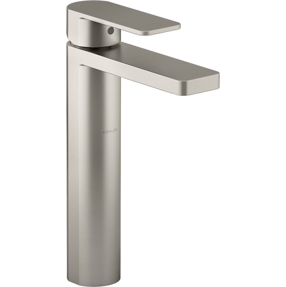 Kohler - Parallel Tall single-handle bathroom sink faucet, 1.2 gpm - Vibrant Brushed Nickel