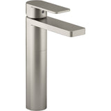 Kohler - Parallel Tall single-handle bathroom sink faucet, 1.2 gpm - Vibrant Brushed Nickel