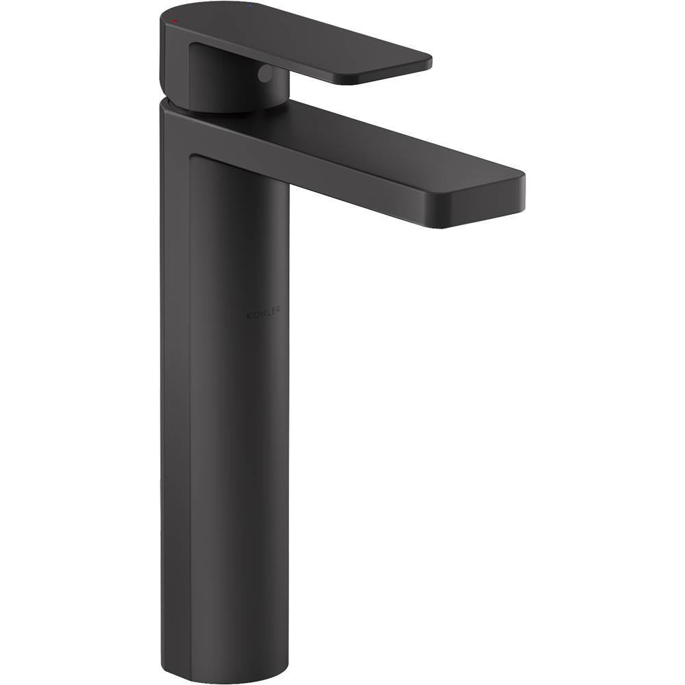 Kohler - Parallel Tall single-handle bathroom sink faucet, 1.2 gpm - Matte Black