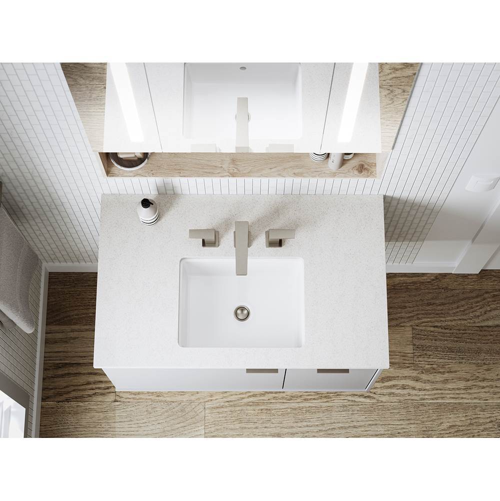 Verticyl 17'' rectangular undermount bathroom sink
