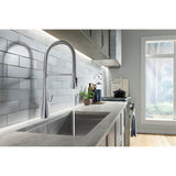 Graze Semi-professional kitchen sink faucet with three-function sprayhead