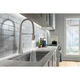 Graze Semi-professional kitchen sink faucet with three-function sprayhead