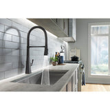 Graze Semi-professional kitchen sink faucet with three-function sprayhead