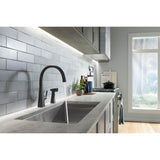 Graze Single-handle kitchen sink faucet with two-function side sprayer