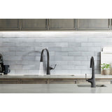 Graze Pull-down kitchen sink faucet with three-function sprayhead