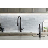 Graze Semi-professional kitchen sink faucet with three-function sprayhead