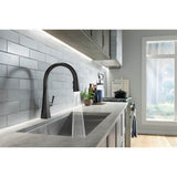 Graze Pull-down kitchen sink faucet with three-function sprayhead