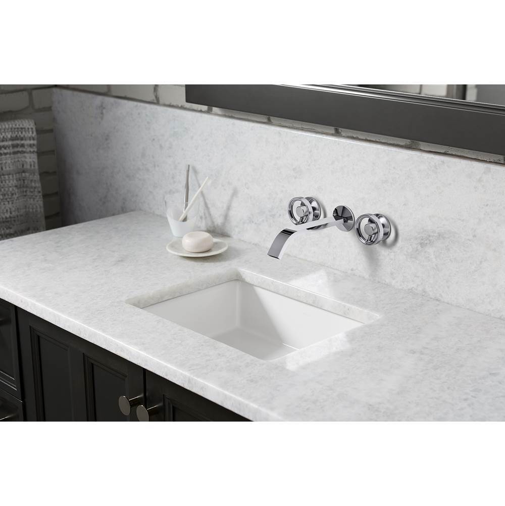 Components Wall-mount bathroom sink faucet Industrial handle trim