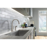 Graze Single-handle kitchen sink faucet with two-function side sprayer