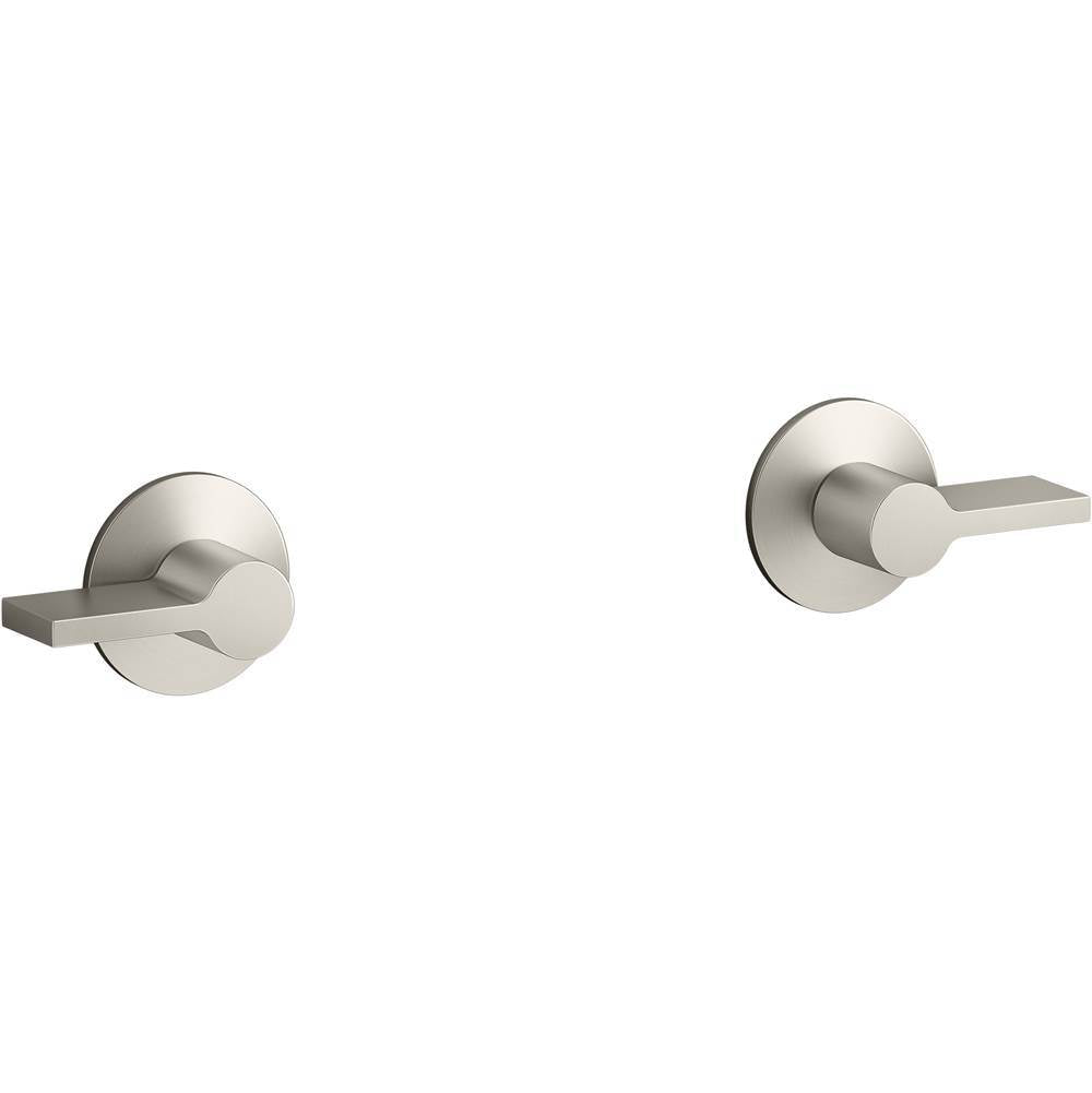 Kohler - Components Wall-mount bathroom sink faucet Lever handle trim - Vibrant Brushed Nickel