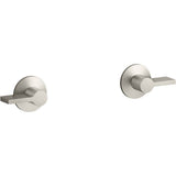 Kohler - Components Wall-mount bathroom sink faucet Lever handle trim - Vibrant Brushed Nickel