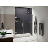 ComposedE 71-3/4'' H pivot shower door with 3/8''-thick glass