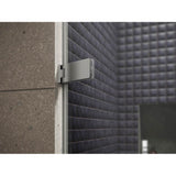ComposedE Frameless pivot shower door, 71-3/4'' H x 57-1/4 - 58'' W, with 3/8'' thick Crystal Clear glass